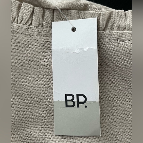 BP Shorts Ruffle Hem Linen Blend Cream XXS New - Picture 9 of 10